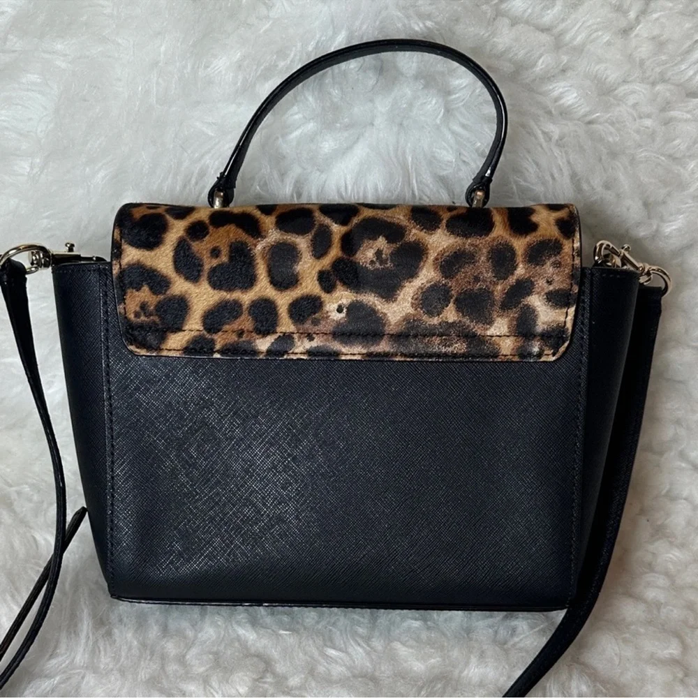 Kate Spade New York Run Wild Leopard Pink Kerrie Crossbody Satchel Purse NWOT - Picture 5 of 16